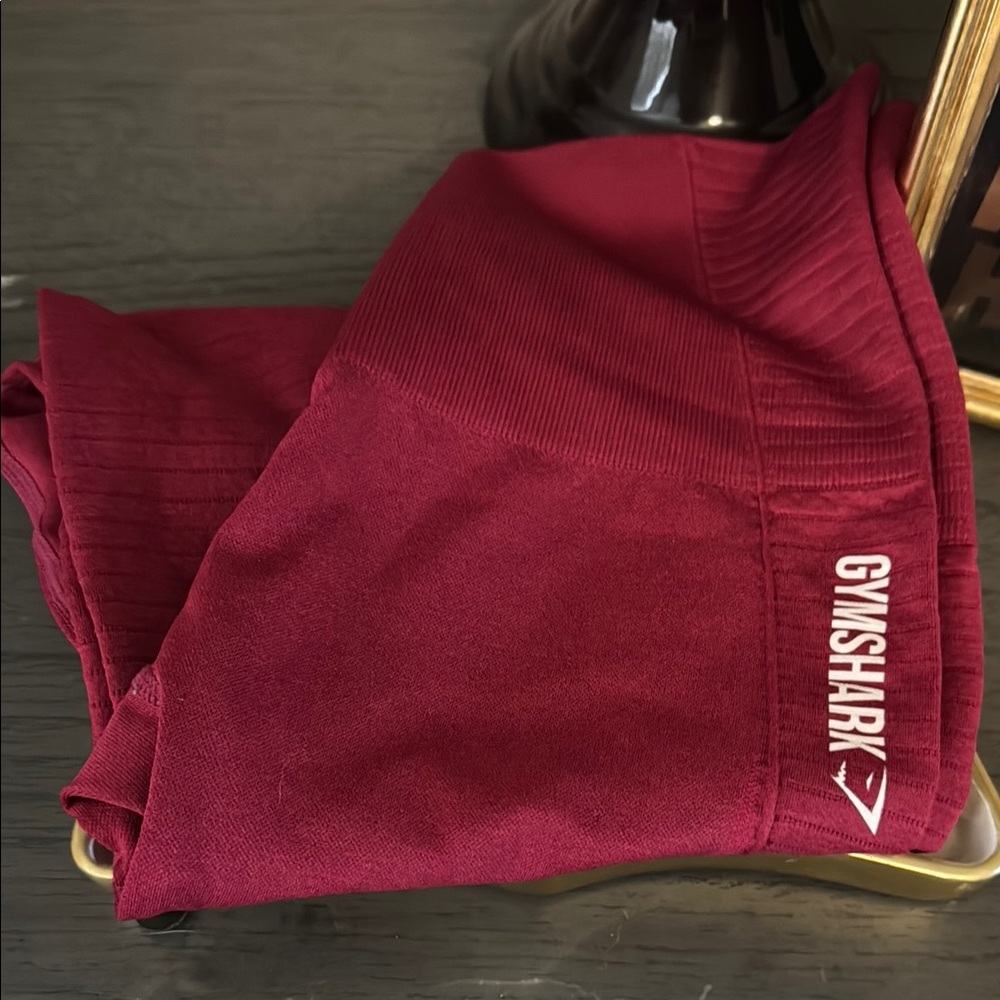 Gymshark Burgundy Workout Leggings